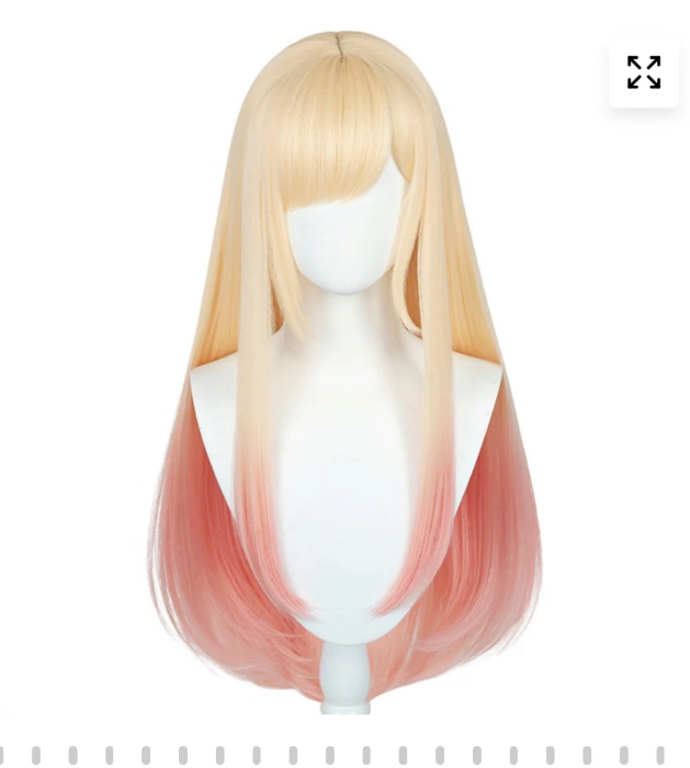 【Ready For Ship】DokiDoki Anime My Dress Up Darling Cosplay Kitagawa Marin Cosplay Wig Long Golden Gradient | Kitagawa Marin