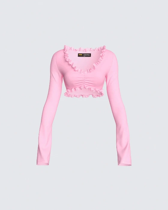cute pink top