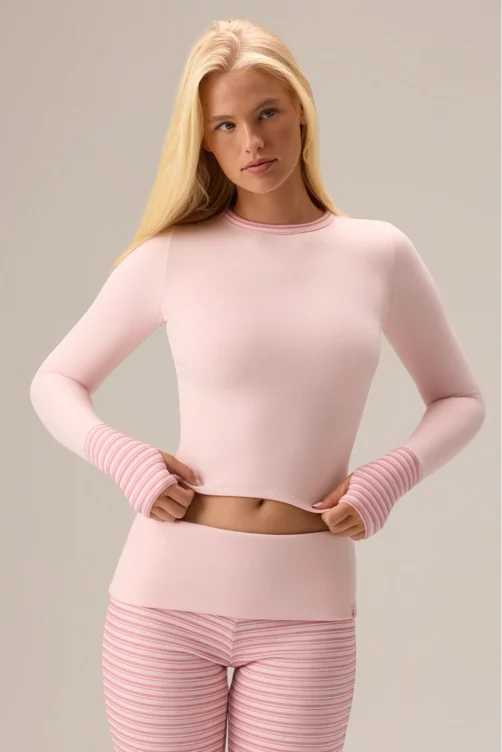 Bo + Tee Jersey Long-Sleeve Top - Pink Ballet
