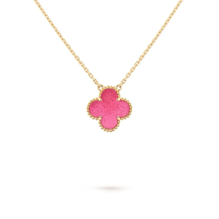 Van Cleef & Aprels Pink Alhambra Necklace