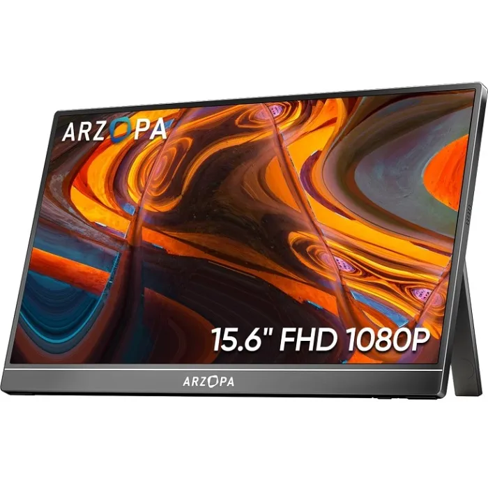 ARZOPA Portable Monitor - 15.6'' - Black