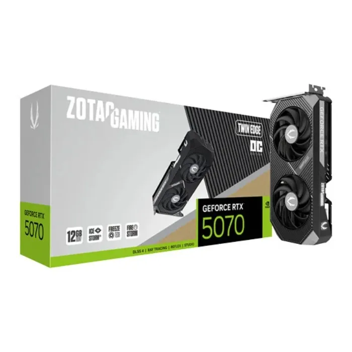 ZOTAC NVIDIA GeForce RTX 5070 Twin Edge OC 12GB Blackwell Graphics Card