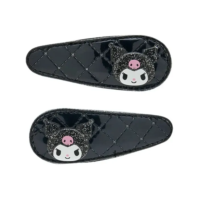 Kuromi 2-pc Quilted Hair Clip Set