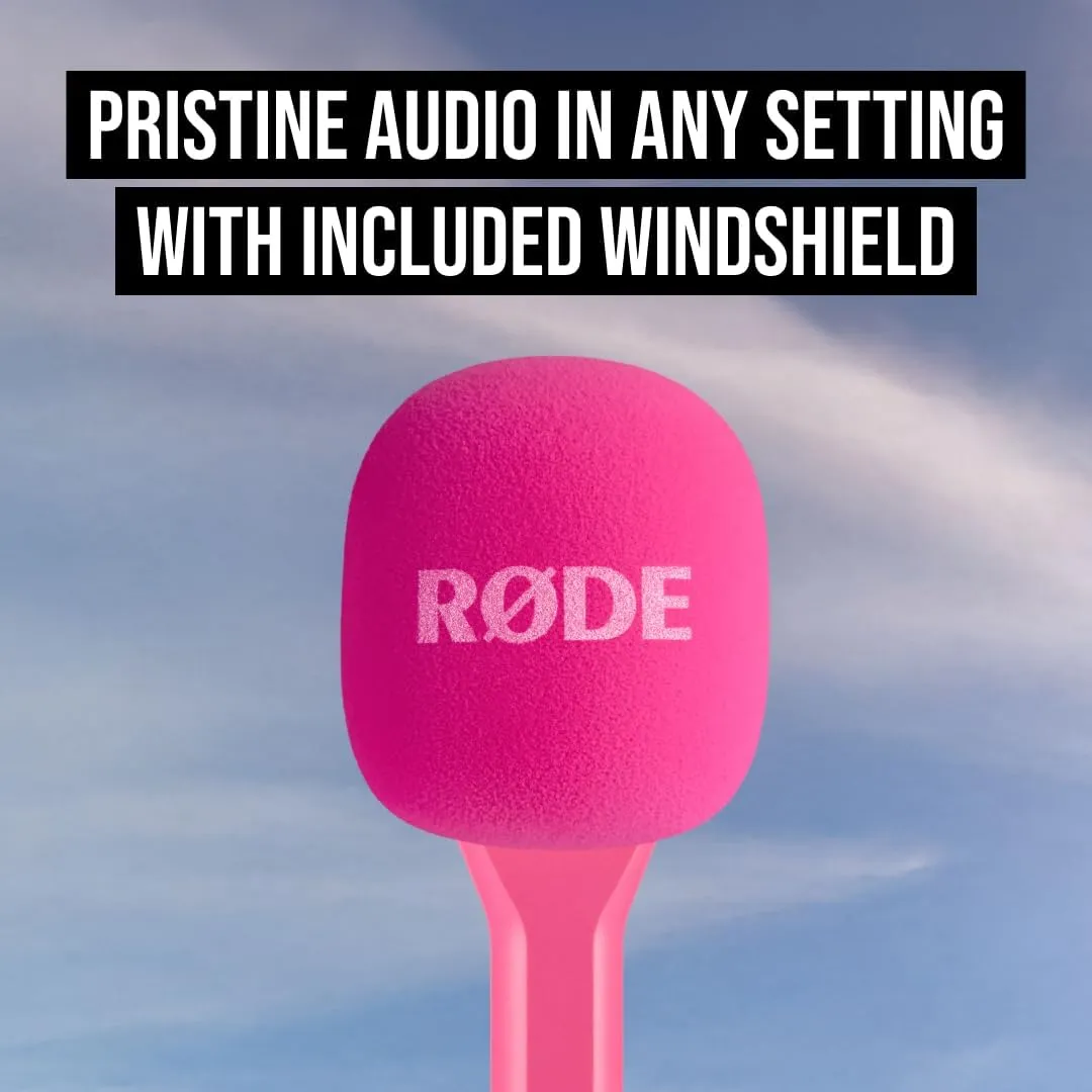 RØDE Interview GO Handheld Adaptor for RØDE Wireless Microphones (Pink)