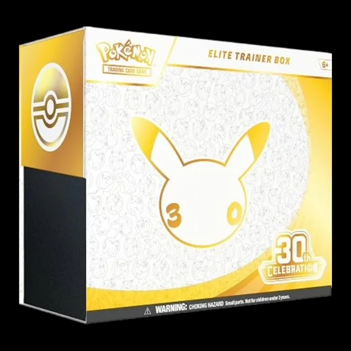 Pokémon TCG: 30th Celebration Elite Trainer Box (1 Full-Art Promo Card, 9 Booster Packs & Premium Accessories)