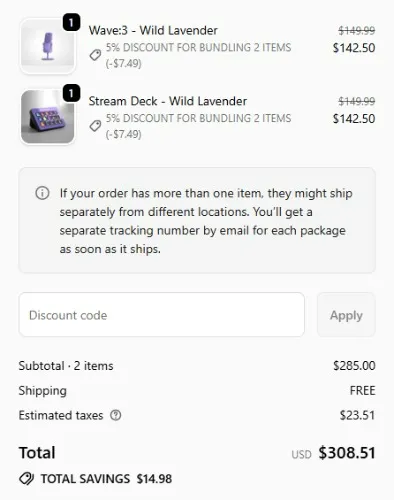 Elgato Dreamscape WAVE:3 Mic + Stream Deck Funds