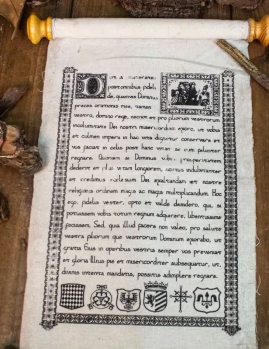 Medieval Scroll with leather Strap