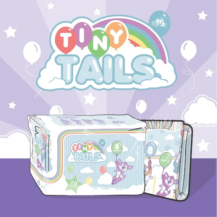 TinyTails | XLarge / Not Scented / Pack - 10 Diapers