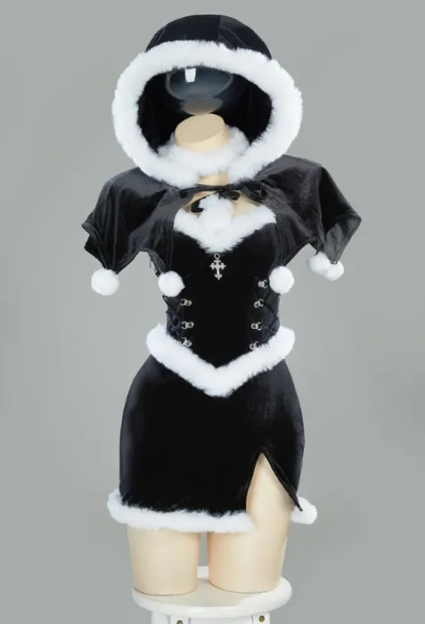 Black Velvet Winter Set - MeowCos