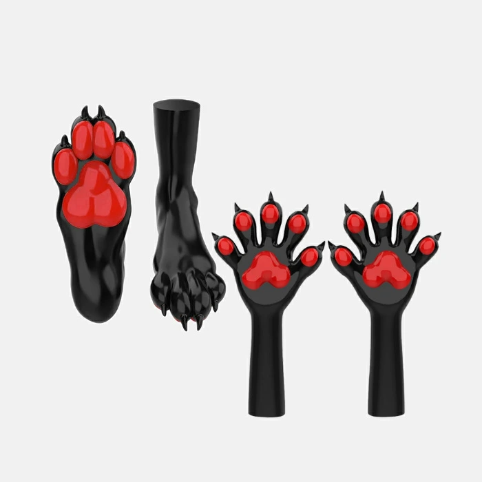 Furrjoi Furry Dog Feet & Furry Dog Paw Colored