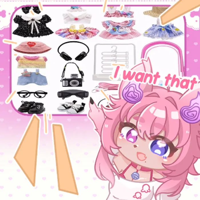 Multiple Labubu Fits and Accessories