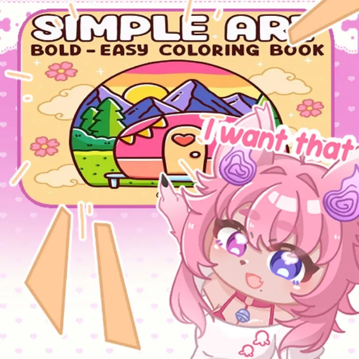 Simple Art: Coloring Book for Adults and Teens, Bold and Easy Designs for Relaxation with Minimalist Features (Bold & Easy Coloring) - Paperback