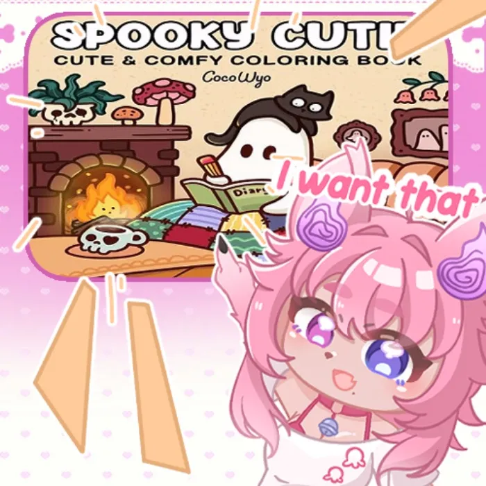 Spooky Cutie: Coloring Book for Adults and Teens Featuring Adorable Creepy Creatures in Cozy Hygge Moments for Relaxation (Cozy Spaces Coloring) - Paperback