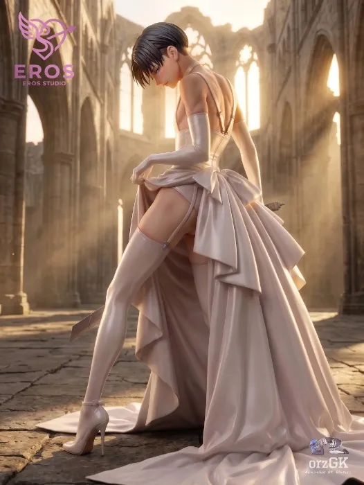 LEVI IN A WEDDING DRESS FAINT