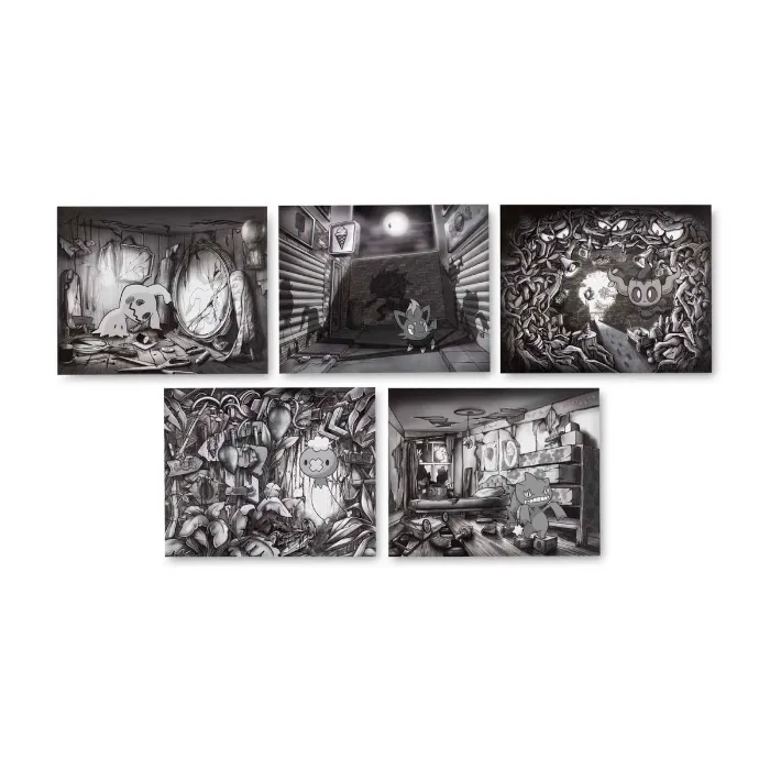 Pokémon Center × Vic Lee: Pokémon Scary Stories Posters (5-Pack)