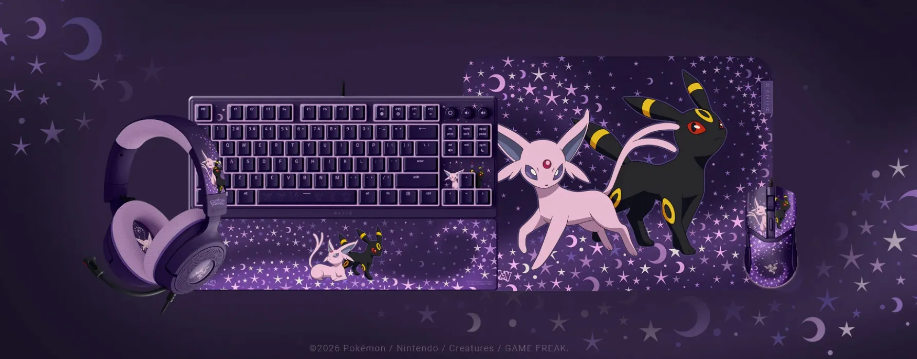 Razer Umbreon/Espeon Collab set