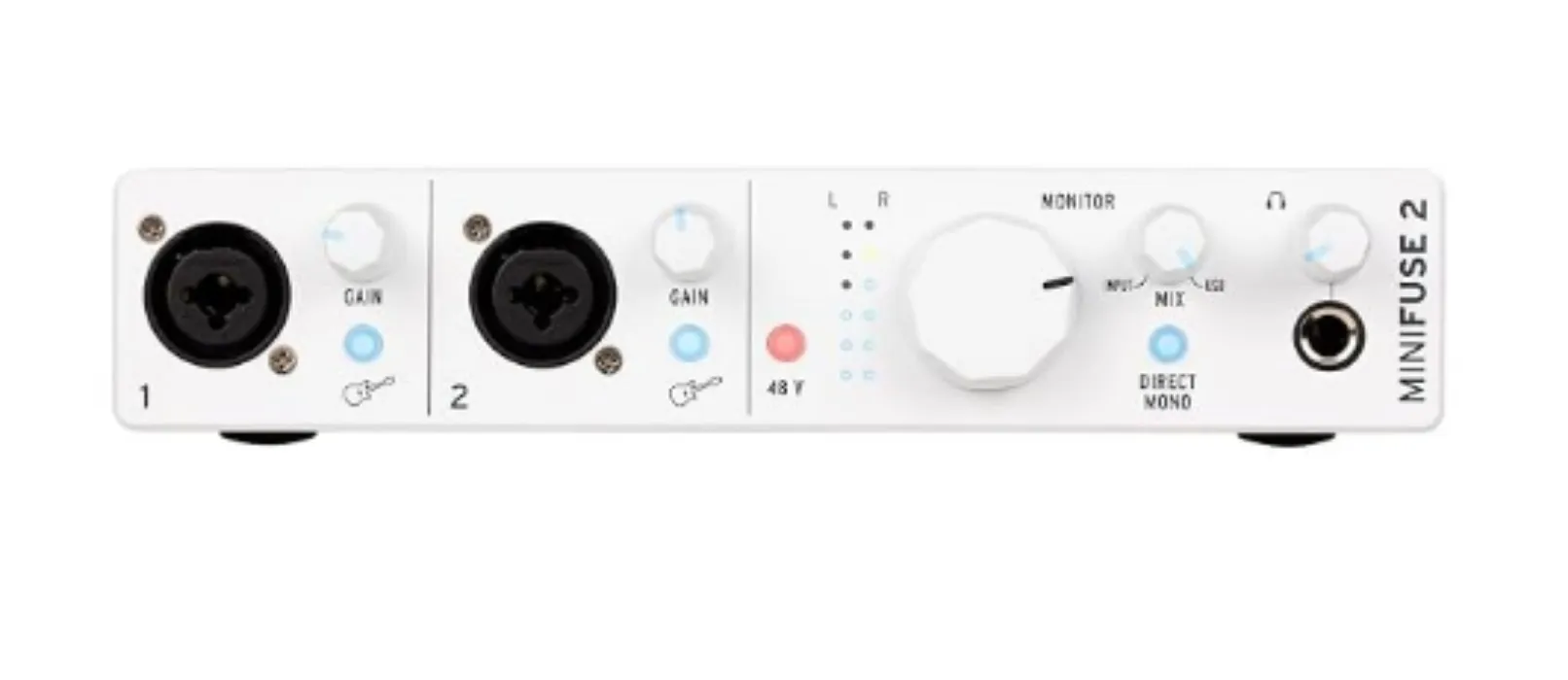 Arturia MiniFuse 2 USB-C Audio Interface - White, AR-MINIFUSE2WH - MiniFuse 2 - White