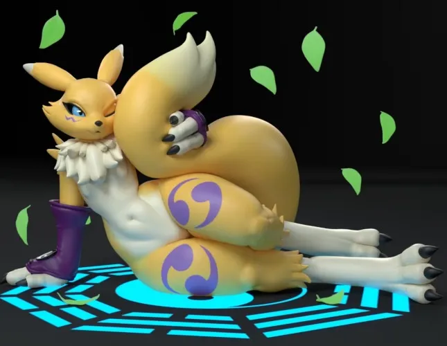 Renamon handmade Figurine - 'Strictly' SFW obviously