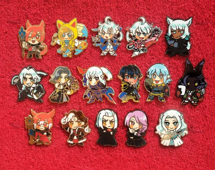 5X FFXIV Pin Badges