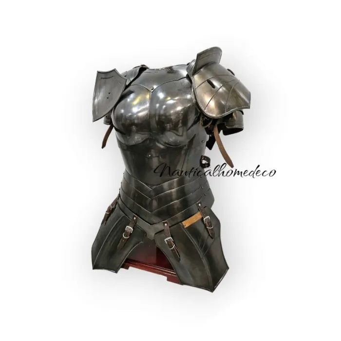 Medieval Knight Female Fantasy Half Body Armor Chest Plate Roman Cuirass 