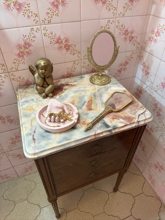 Princess Pink Bathroom redecoration 