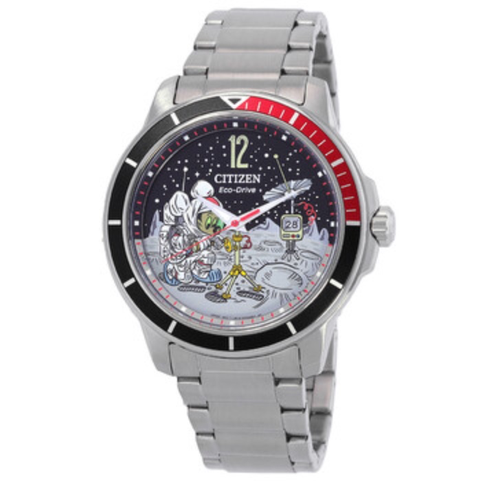 Citizen Mickey Astronaut Eco-Drive Coke Bezel Men's Watch  AW1709-54W 013205159916 - Watches, Mickey Astronaut - Jomashop