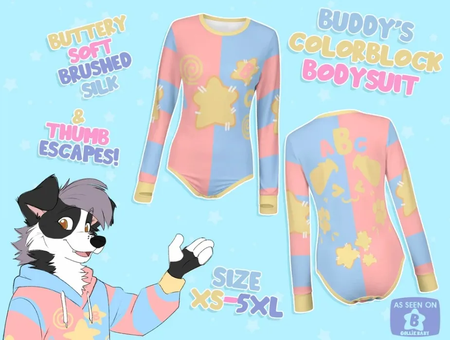 BuddyCollie Colorblock Onesie