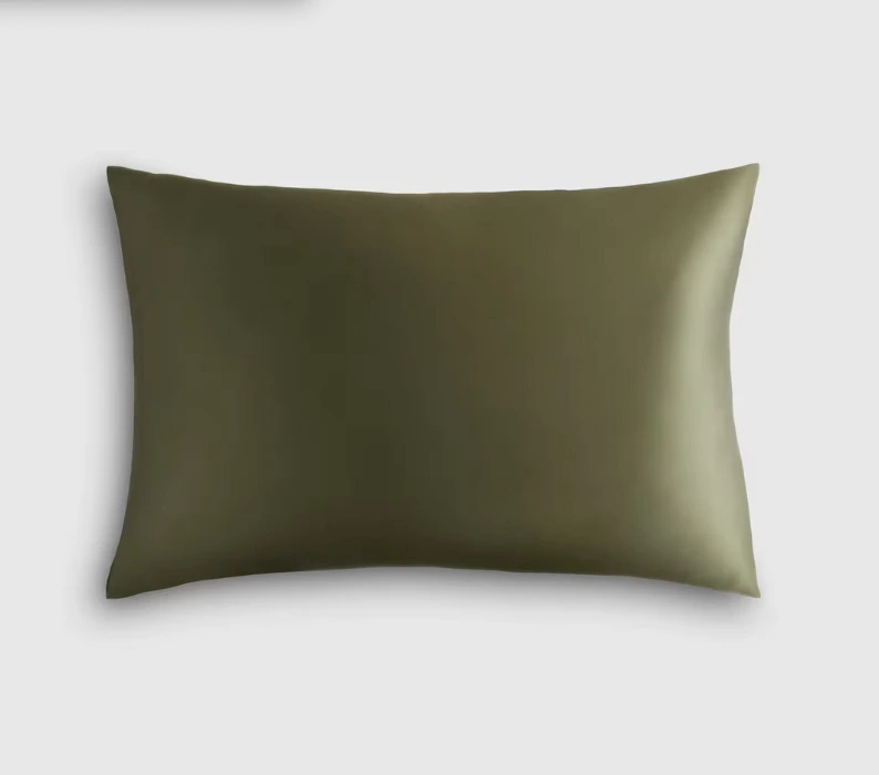 100% Mulberry Silk Pillowcase in Dusty Olive
