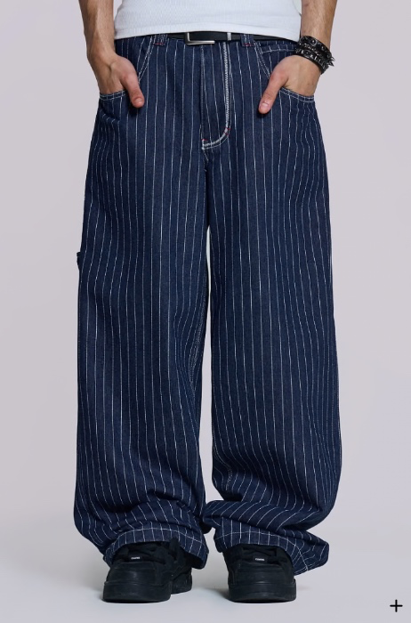 Navy Ollie Pinstripe XL Colossus Jeans