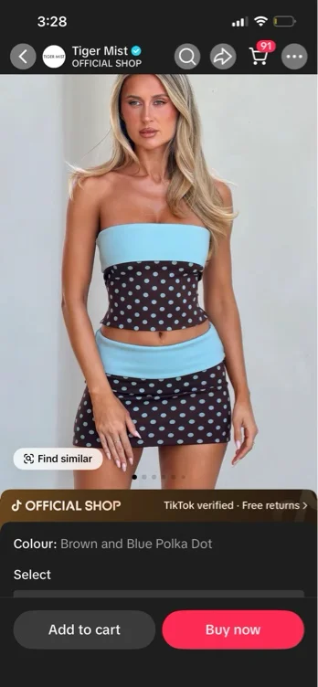 Polka dot set