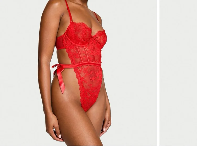 Wicked Unlined Lace Teddy