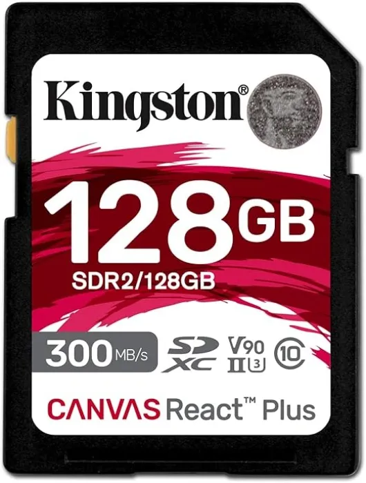 Kingston Canvas React Plus 64GB SDXC Memory Card UHS-II 300R/260W U3 V90 for Full HD/4K/8K - SDR2/64GB : Amazon.ie: Electronics