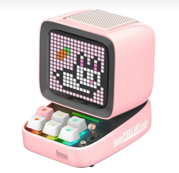 Divoom Ditoo Plus Pink Bluetooth Speaker