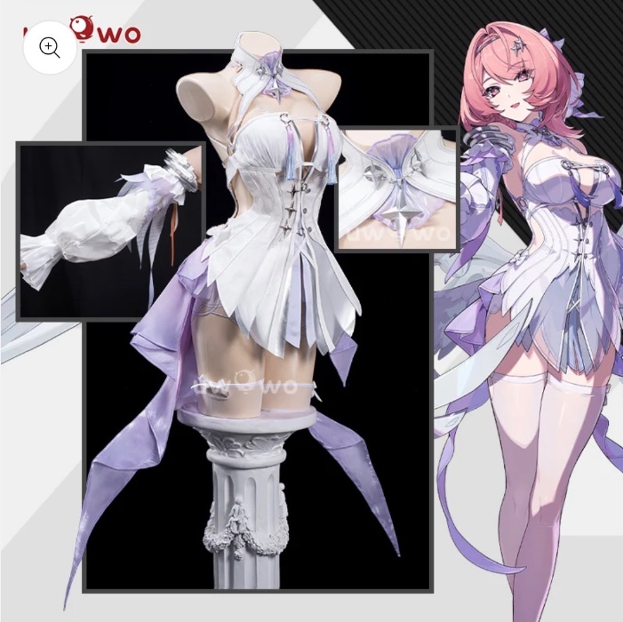 JUL PRESALE UWOWO Game Zenless Zone Zero/ZZZ Remielle Dan White Angel Cosplay Costume - 【Pre-sale】M
