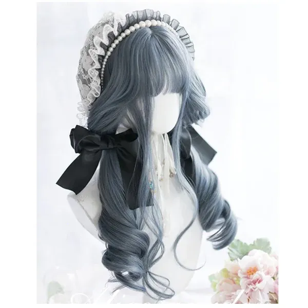 Dark Blue Gothic Wig | Default Title