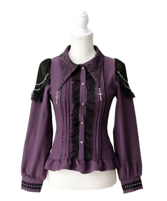 Purple jirai blouse