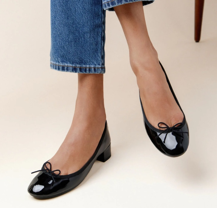 Black Ballet Flats — Repetto