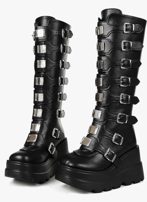 Platform Knee High Boots