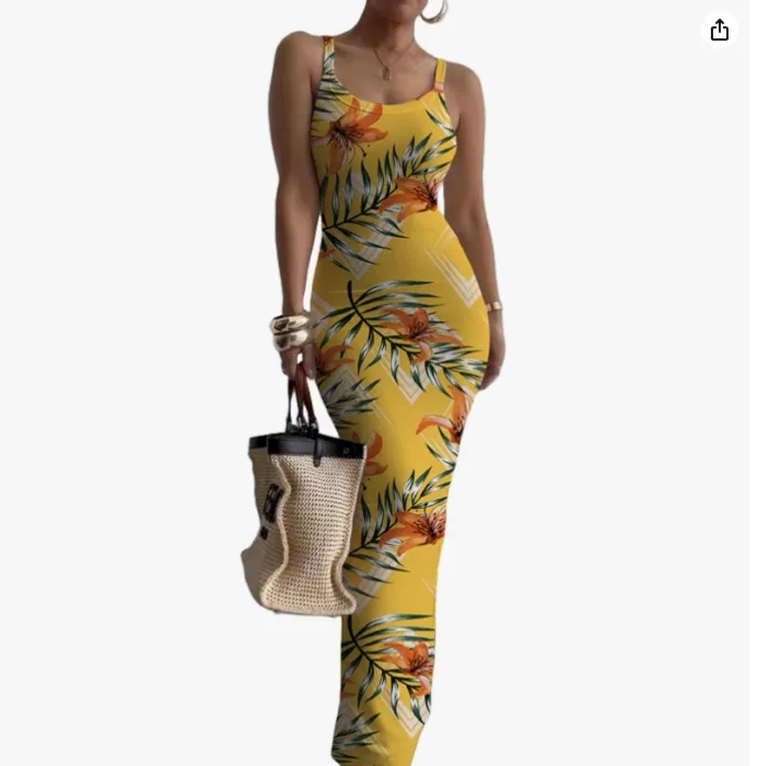 Women Summer Long Dress Casual