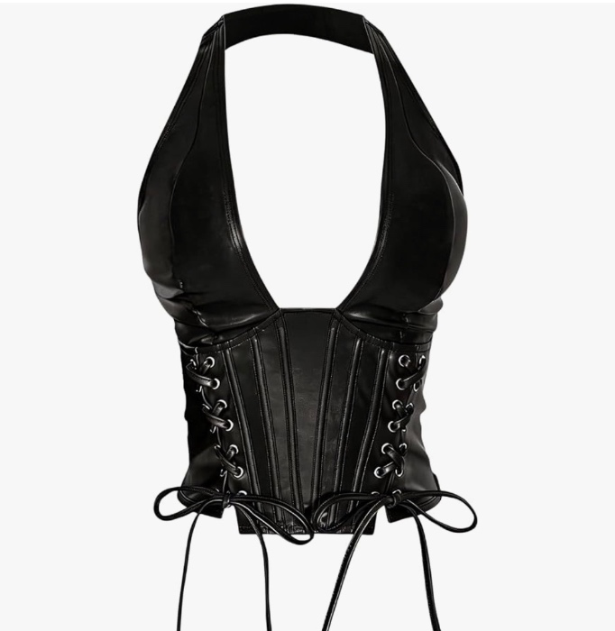 Women's Plus Size Summer Crop Halter Top
