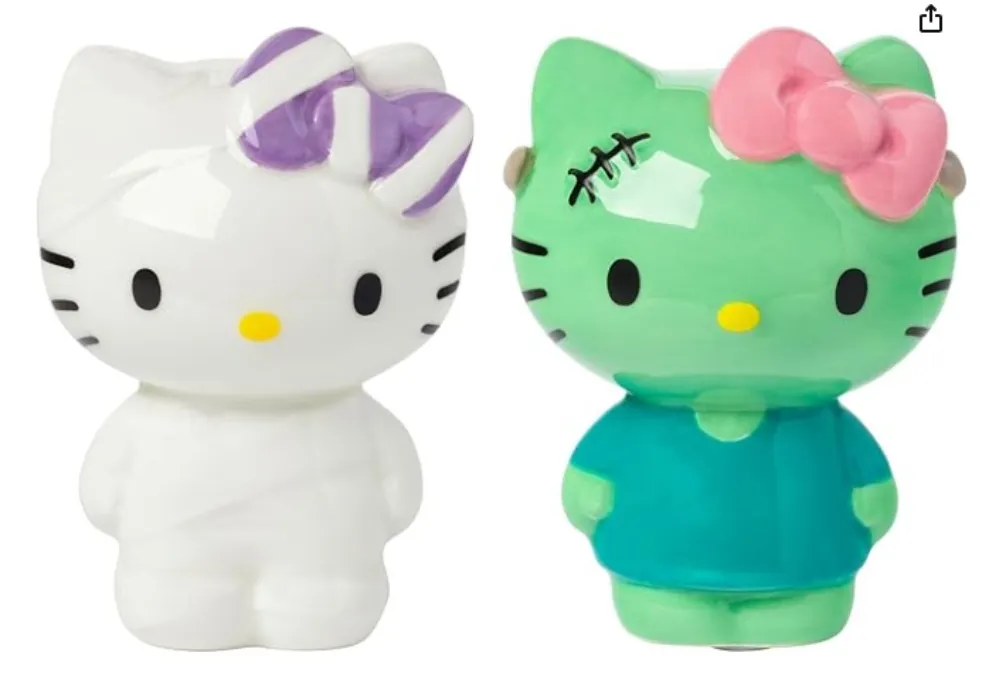 Hello Kitty Halloween Ceramic Salt and Pepper Shaker Set
