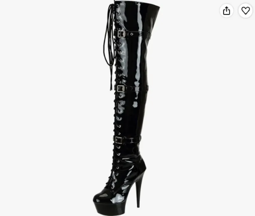 Women's Over The Knee Thigh High Heel Platform Boots