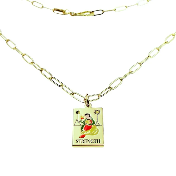 VERAMEAT - STRENGTH TAROT NECKLACE