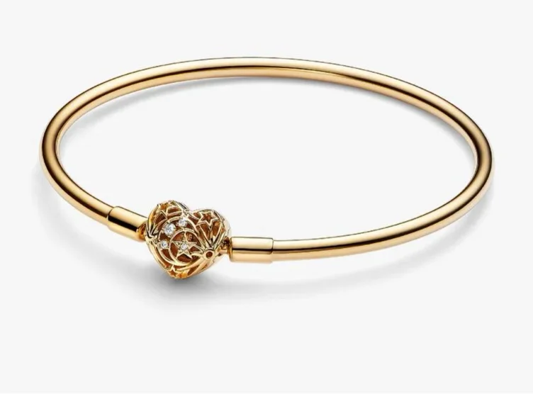 Celestial Heart Clasp Bangle