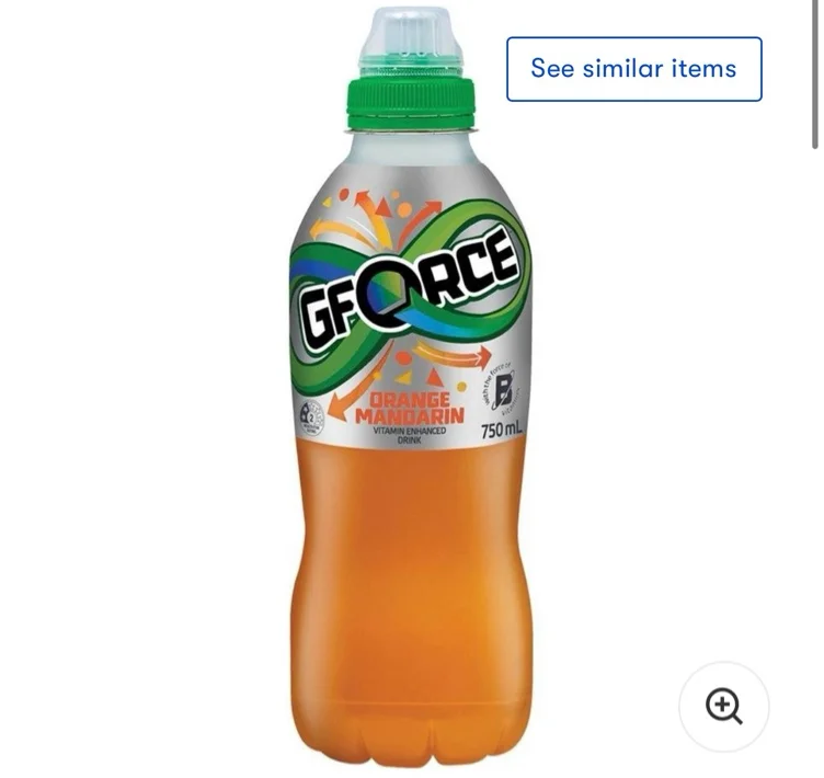Gforce Orange Mandarin 750ml x 12