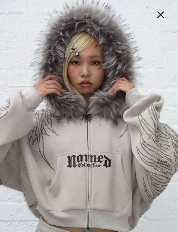 cute fur hoodie😍💗🐾