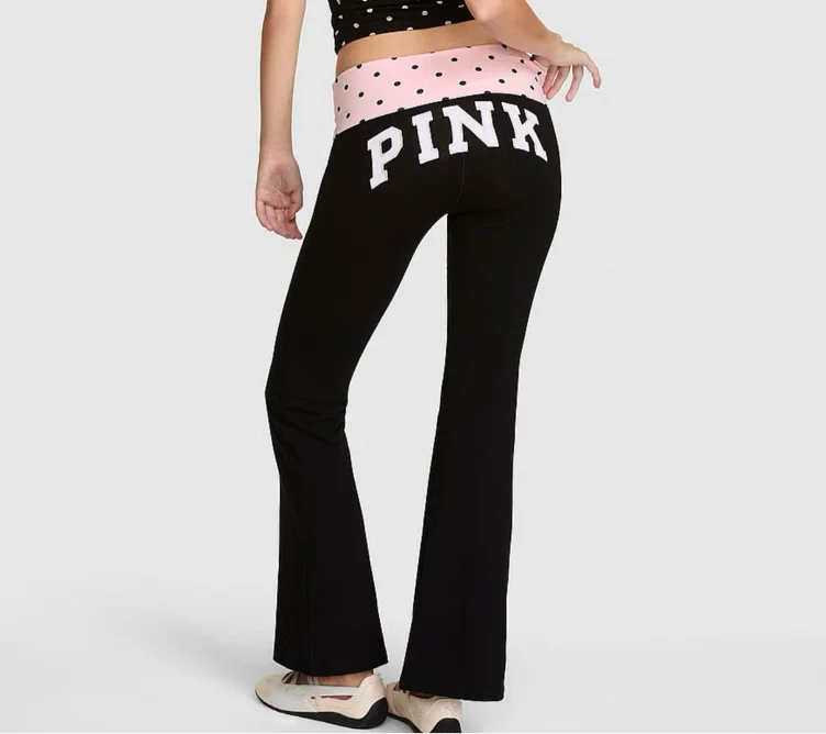 All-Day Cotton™ Foldover Flare Leggings