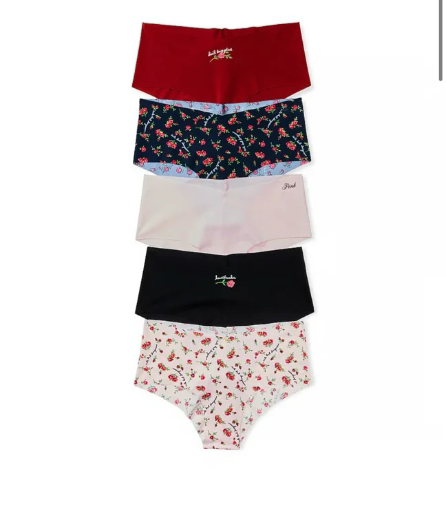 5-Pack No-Show Cheeky Panties