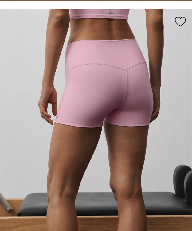 Alo pink shorts