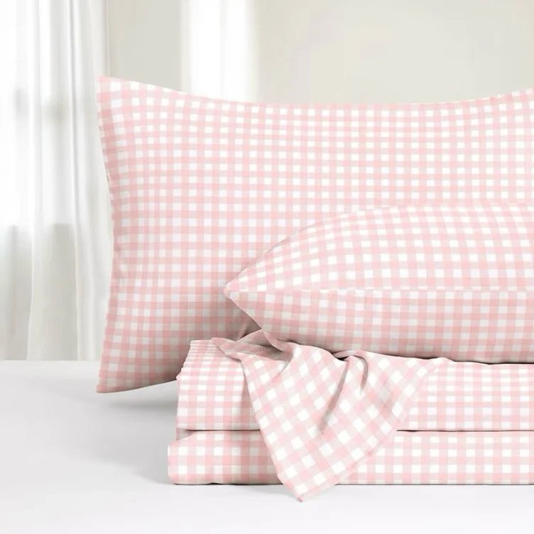 pink gingham sheets .ᐟ.ᐟ